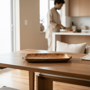 Kora Serving Platter in Acacia Wood