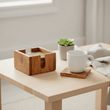 Kora Set Of 4 Olive Wood Square Coasters