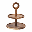 Kora Sheesham Wood Two Tier Cake Stand