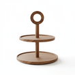 Kora Sheesham Wood Two Tier Cake Stand