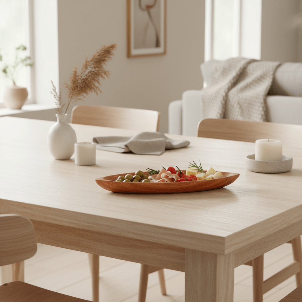 Kora Small Leaf Dish In Acacia Wood