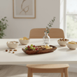 Kora Small Oblong Platter Dish In Acacia Wood