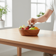 Kora Small Round Bowl In Acacia Wood