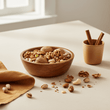 Kora Small Round Bowl In Acacia Wood