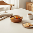 Kora Small Round Bowl In Acacia Wood