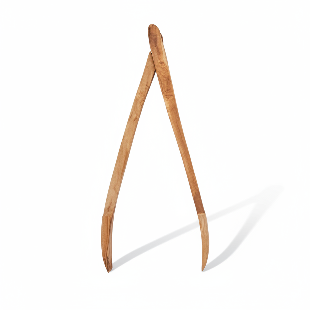 Kora Olive Wood Serving Tongs