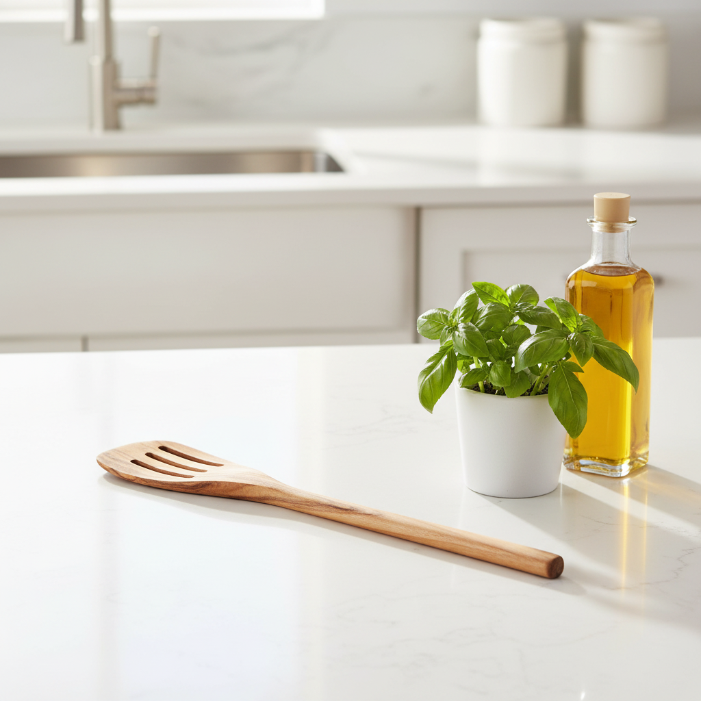 Kora Olive Wood Slotted Spatula