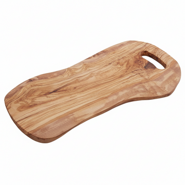 Kora Serving Board With Handle In Olive Wood