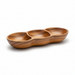 Kora 3 Section Olive Wood Antipasti Dish