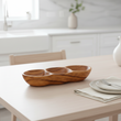 Kora 3 Section Olive Wood Antipasti Dish