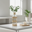 Kuta Natural Cane and Glass Large Vase