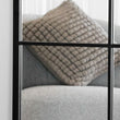Kyō - Full Length Black Metal Rectangle Lattice Grid Mirror - 150cm x 60cm.
