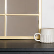 Kyō - Gold Metal Rectangle Lattice Window Mirror - 90cm x 70cm
