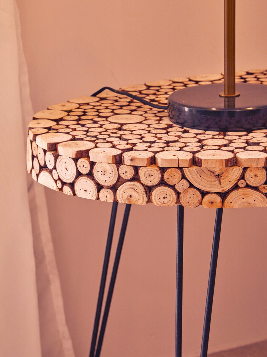 Lacuna Fir Wood Oval Coffee Table