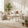 Lacuna Fir Wood Oval Coffee Table