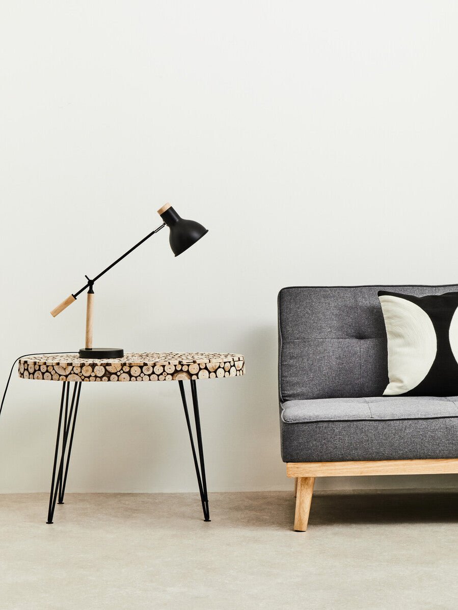 Lacuna Fir Wood Oval Coffee Table