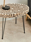 Lacuna Fir Wood Oval Coffee Table