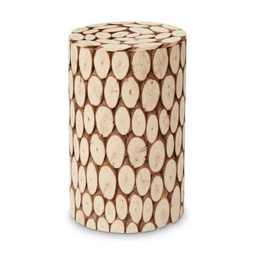 Lacuna Fir Wood Side Table and Stool