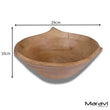Lailak Three Point Large Wooden Fruit Bowl