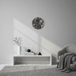 Lamonte Black Marble Wall Clock