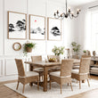 Landscape Art Painting Japanese Ink Zen Bonsai & Red Sun wall art displayed on a wall in a styled room — view 3