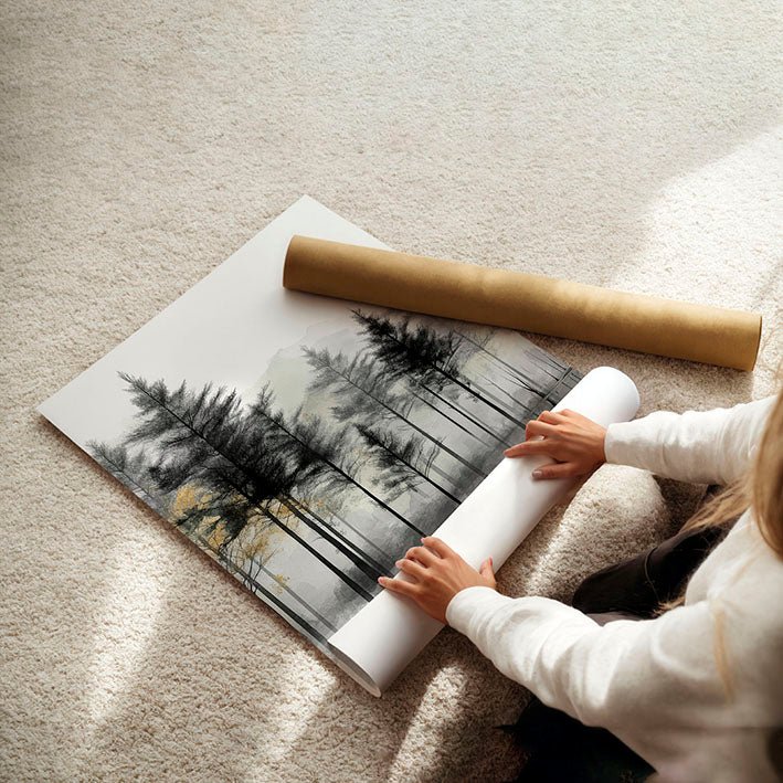 Landscape Canvas Wall Art | Set of 3 Asian Inspired Wall art Prints