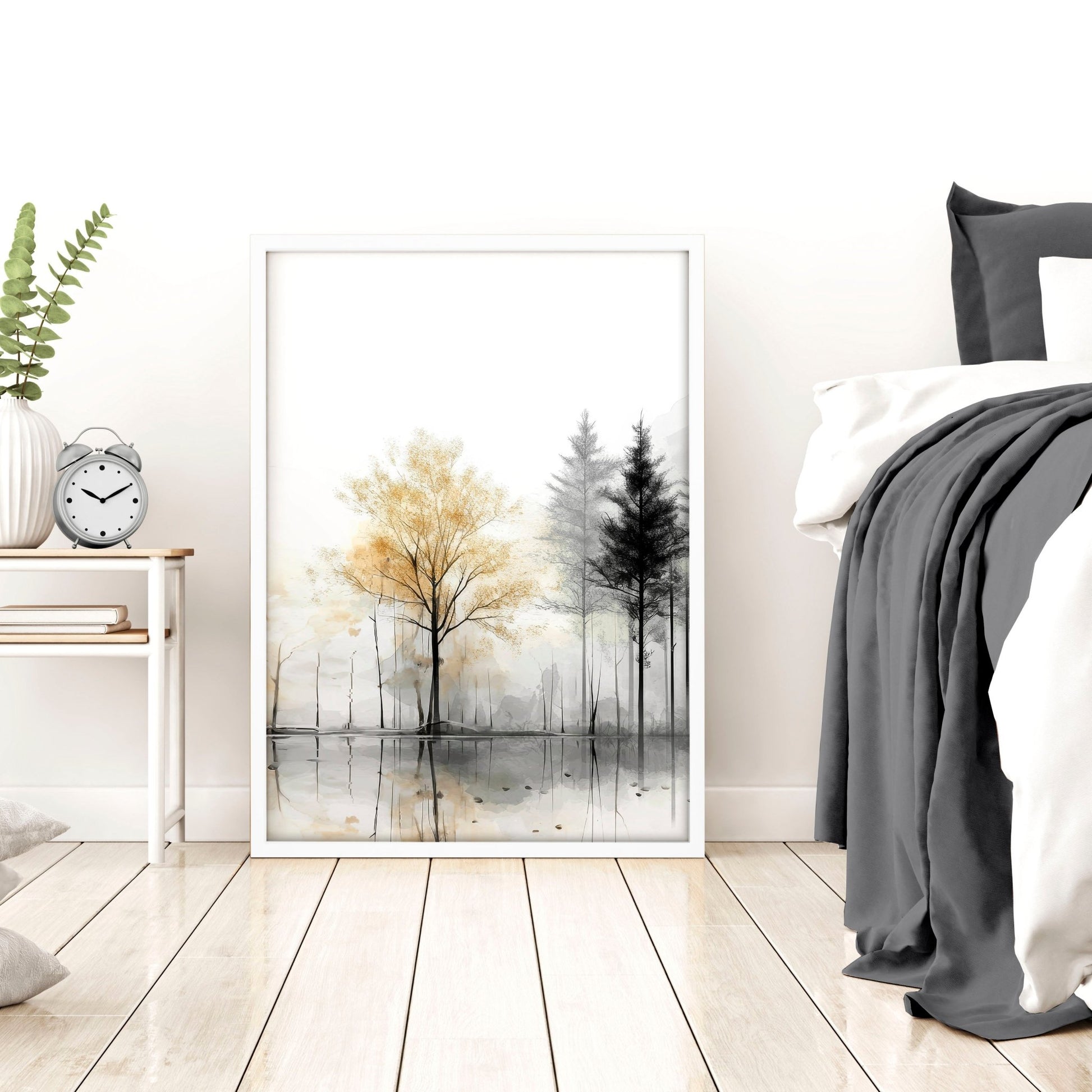 Landscape Canvas Wall Art | Set of 3 Asian Inspired Wall art Prints