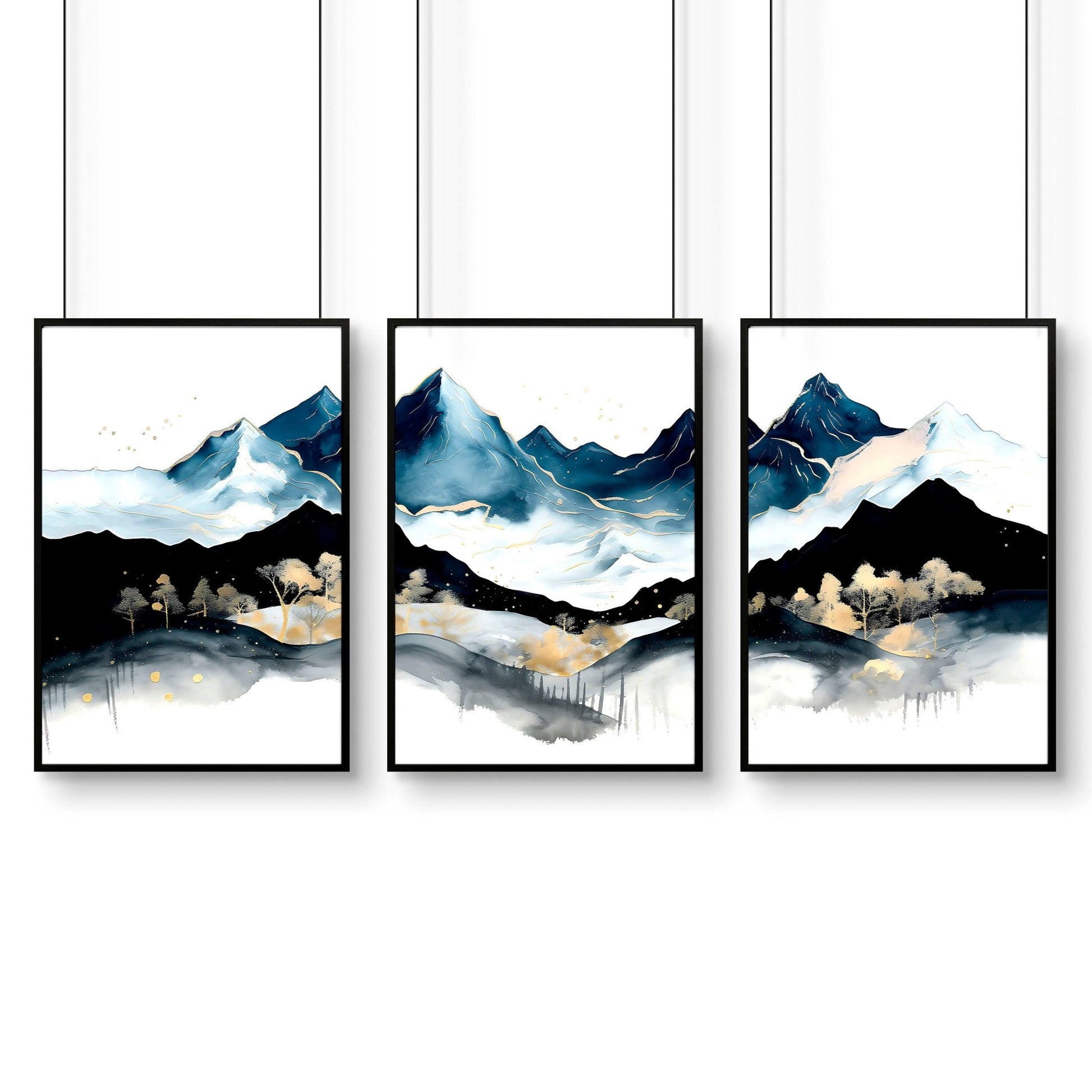 Landscape Picture Frame | Set of 3 wall art prints