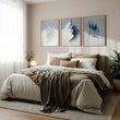 Landscape Wall Art Nordic Snow Mountains & Winter Forest Prints | Set of 3