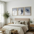 Landscape Wall Art Nordic Snow Mountains & Winter Forest Prints | Set of 3