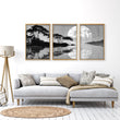 Large Art Living Room Japanese Moonrise Silhouette wall art displayed on a wall in a styled room — view 14