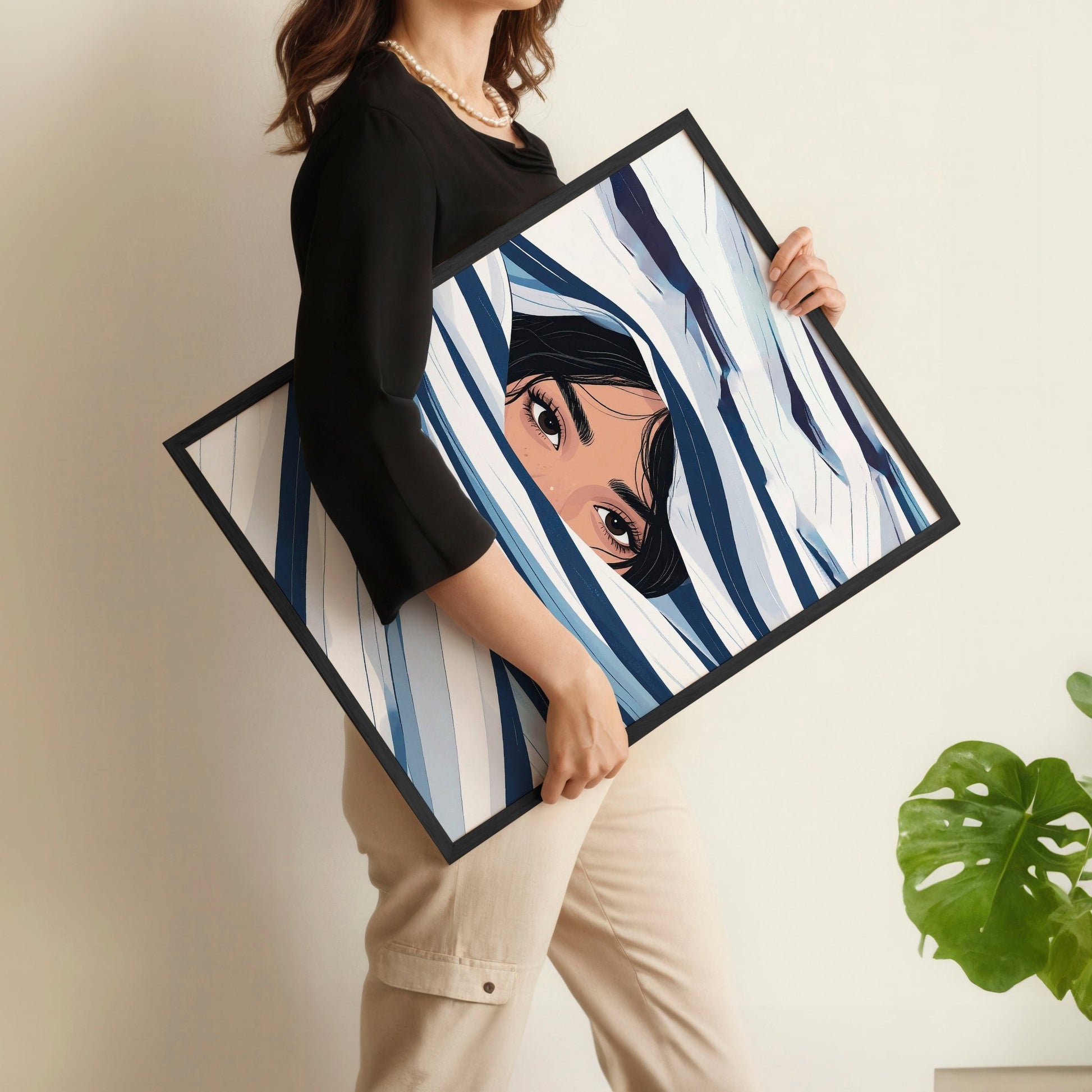 Large Art Prints | Set of 3 Boho Women Wall art Prints