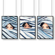 Large Art Prints | Set of 3 Boho Women Wall art Prints