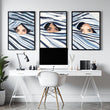 Large Art Prints | Set of 3 Boho Women Wall art Prints