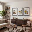Large Artwork for Living Room Autumn Paris Watercolour | 
