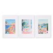 Large Canvas Pictures For Living Room | Set of 3 Beach Decor Wall art Prints