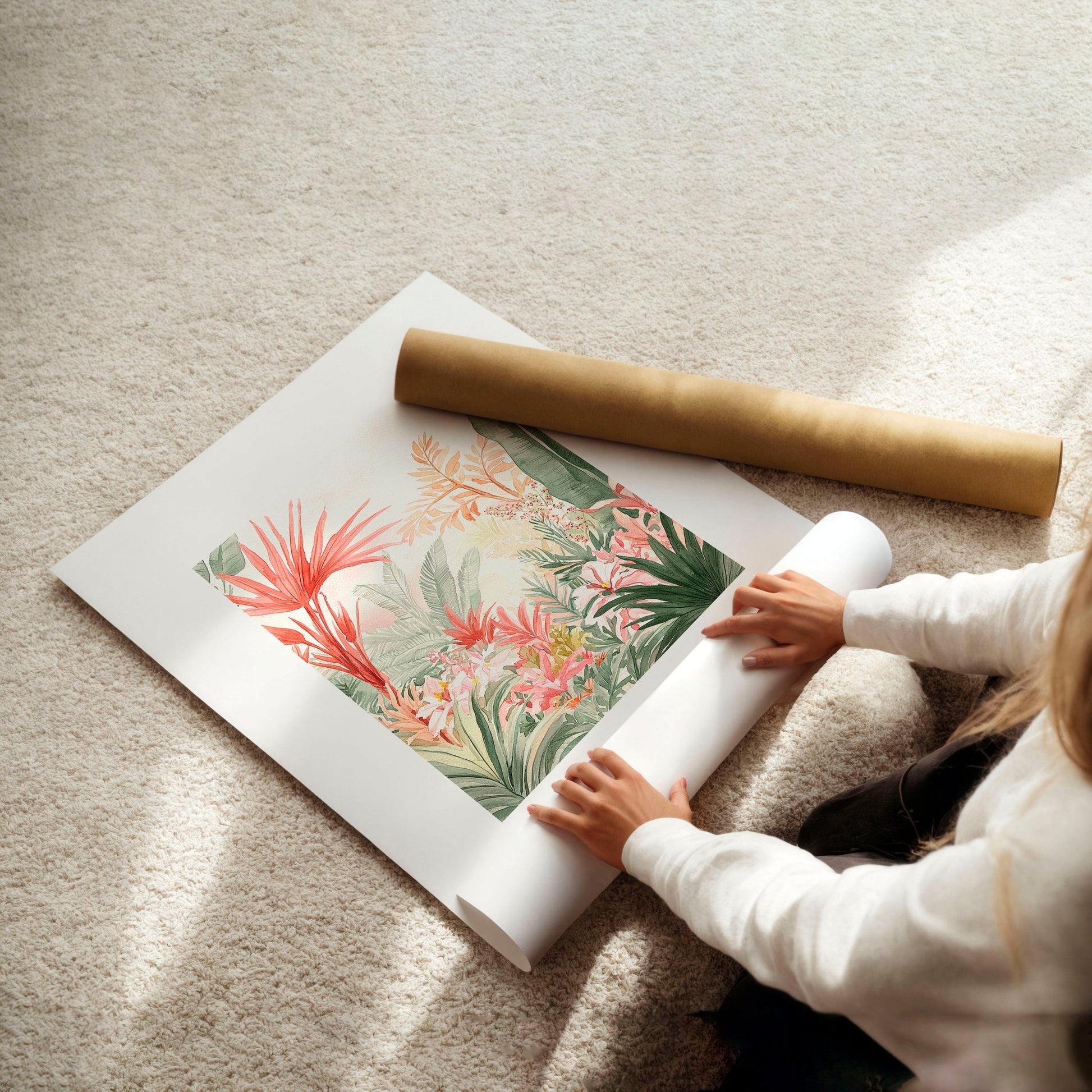 Large Canvas Wall Art For Living Room | Set of 3 Beach Decor Wall art Prints