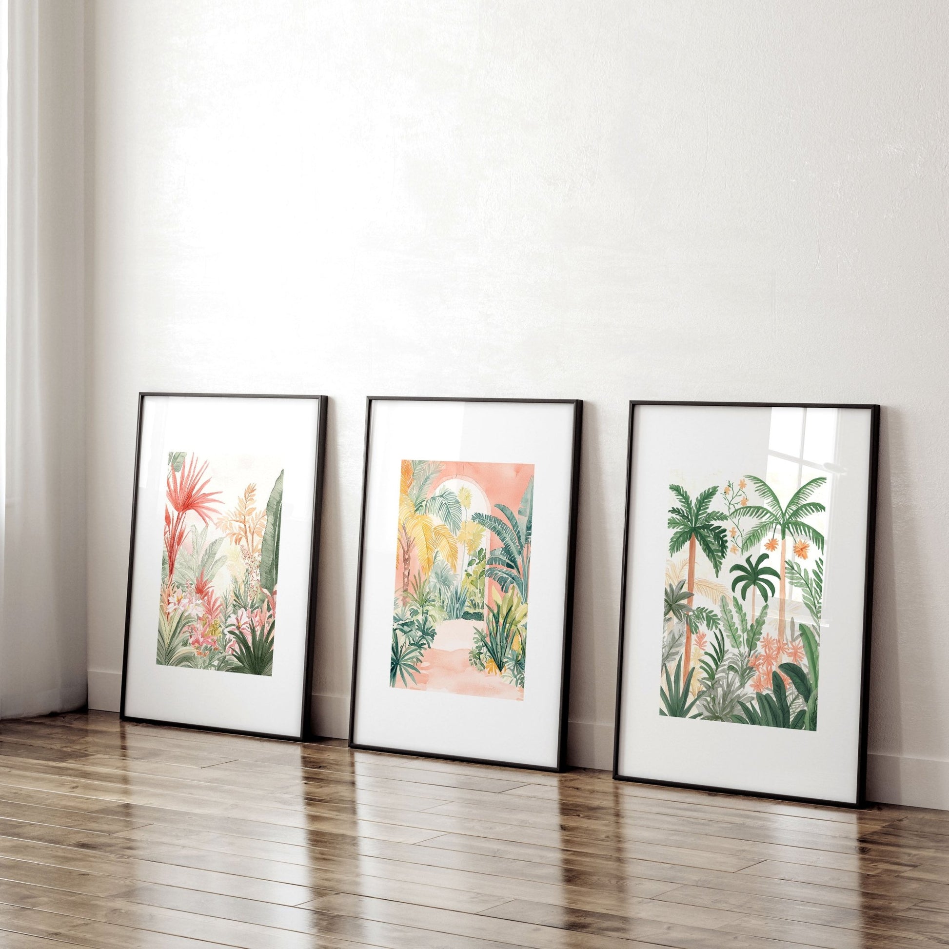 Large Canvas Wall Art For Living Room | Set of 3 Beach Decor Wall art Prints