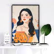 Large Framed Prints | Set of 3 Boho Women Wall art Prints