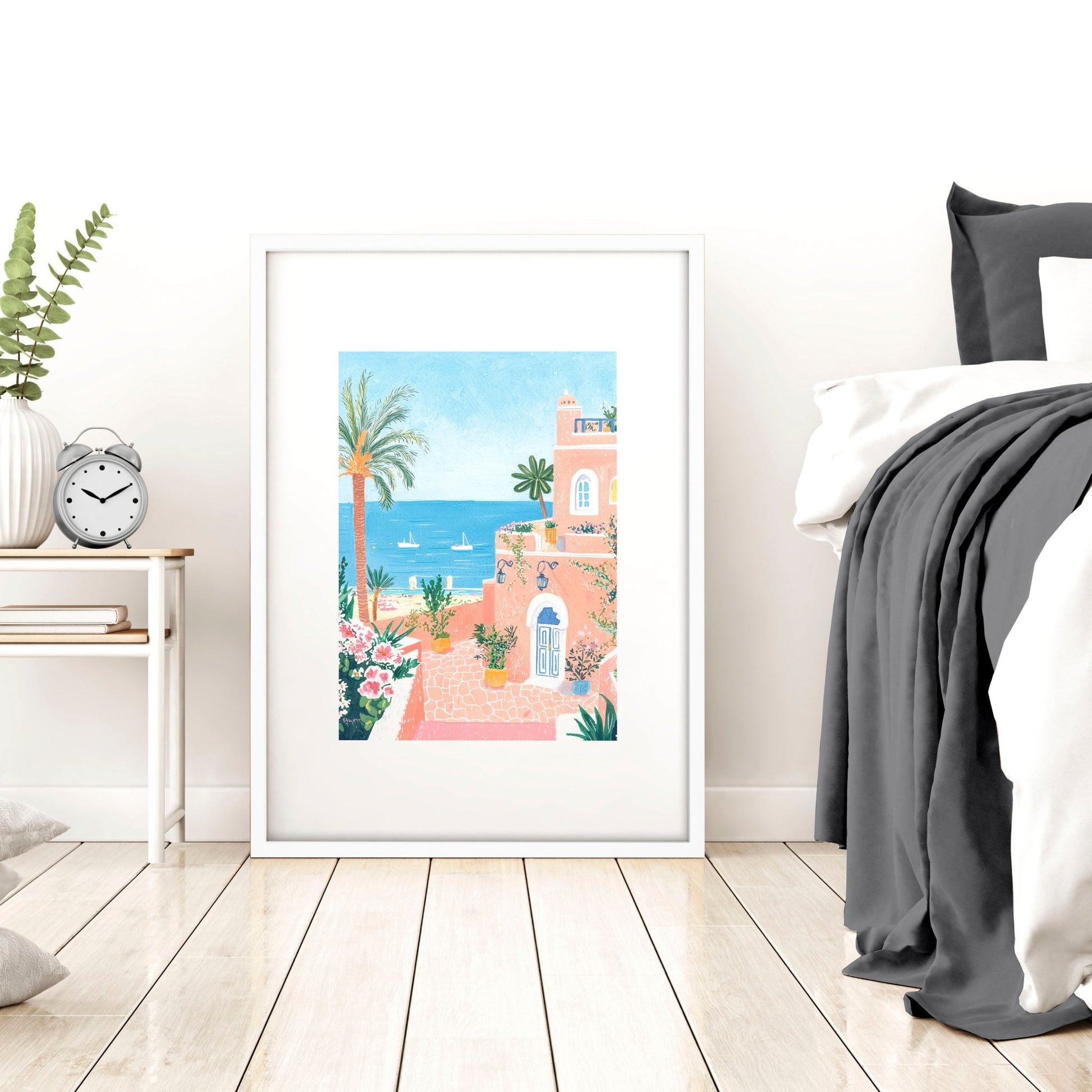 Large Framed Wall Art | Set of 3 Beach Decor Wall art Prints
