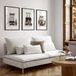 Large Framed Wall Pictures for Living Room Paris Boutique Street Scenes 