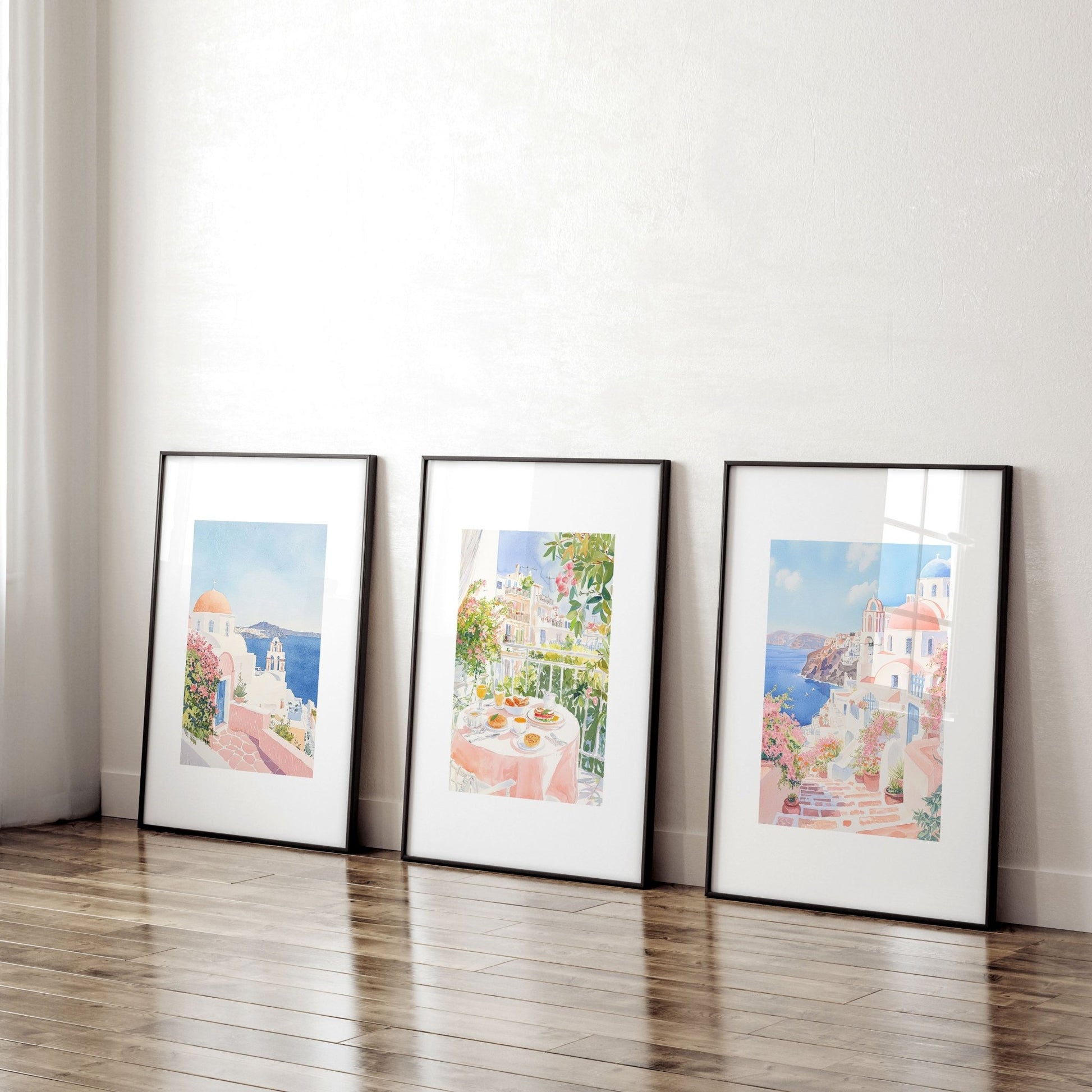 Large Living Room Canvas Art | Set of 3 Beach Decor Wall art Prints