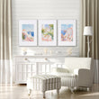 Large Living Room Canvas Art | Set of 3 Beach Decor Wall art Prints