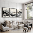 Large Living Room Pictures | Set of 3 wall art prints