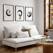 Large Painting for Living Room Japandi Enso Circle Ink wall art displayed on a wall in a styled room — view 6