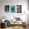 Large Picture Living Room | Set of 3 African Wildlife Wall art Prints
