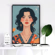 Large Pictures For Walls | Set of 3 Boho Women Wall art Prints