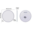 Large Round LED Bathroom Vanity Mirror Anti - Fog with Brighter Lights for Makeup Wall Mount Smart Touch