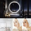 Large Round LED Bathroom Vanity Mirror Anti - Fog with Brighter Lights for Makeup Wall Mount Smart Touch