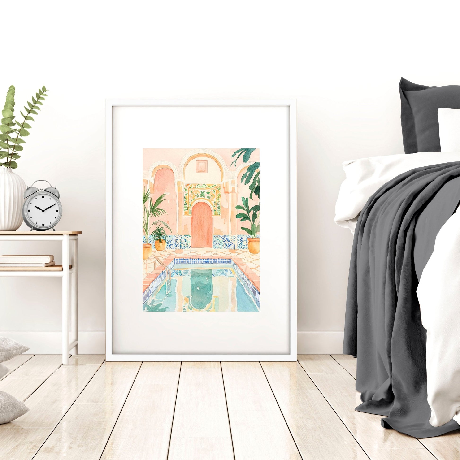 Large Wall Art Framed | Set of 3 Beach Decor Wall art Prints